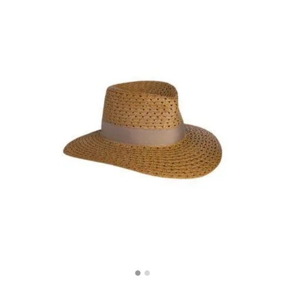 Eric Javits Cannes II Wide Brim Fedora - Honey - Picture 1 of 5